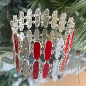 Red and Sparkle Bracelet